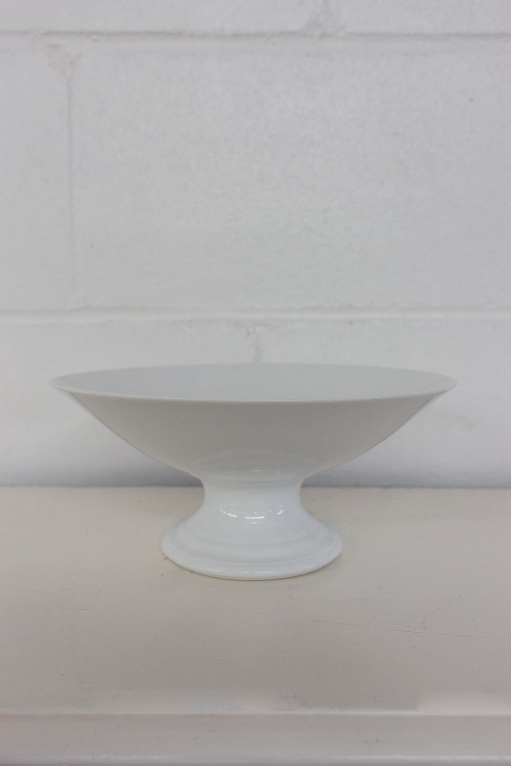 antique french limoges pedestal bowl