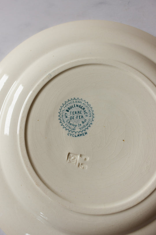 antique French “choisy le roi”  transferware plates, matching set of 4