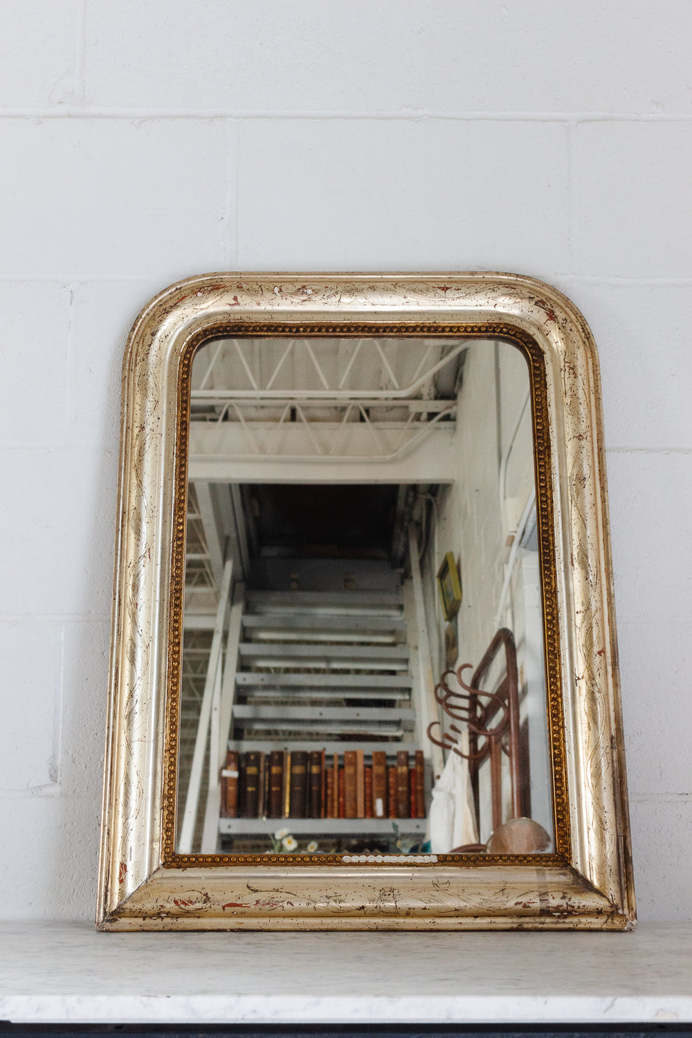 antique french louis philippe gold mirror
