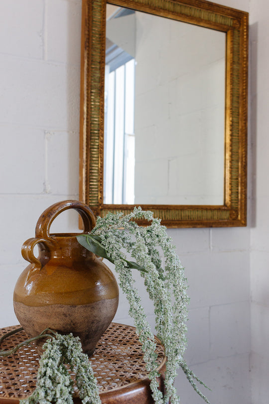 turn of the century French Empire style gilt mirror