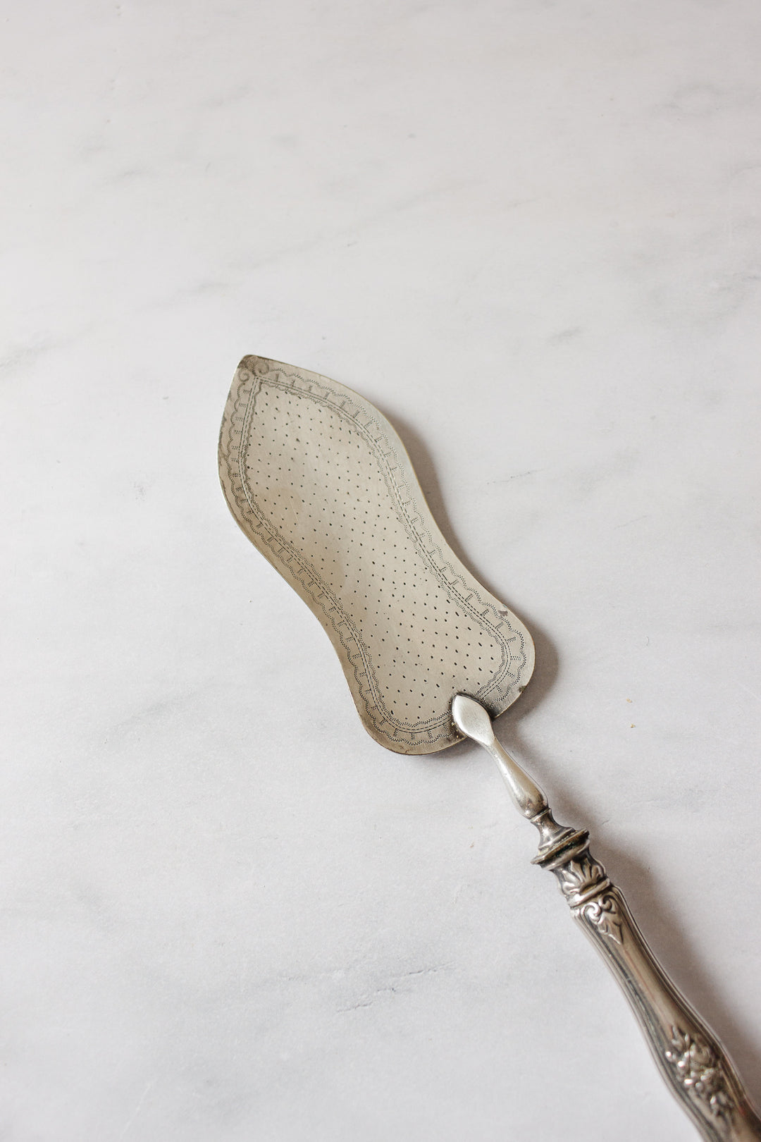 antique french ornate cake server