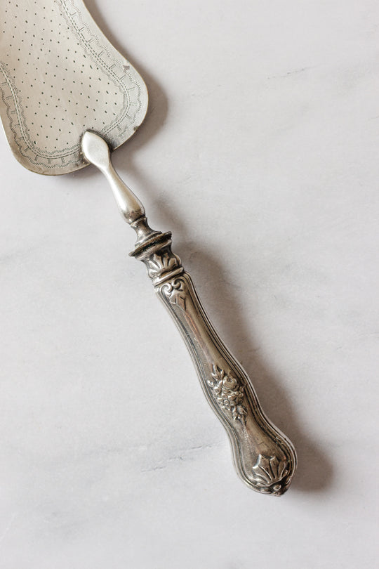 antique french ornate cake server