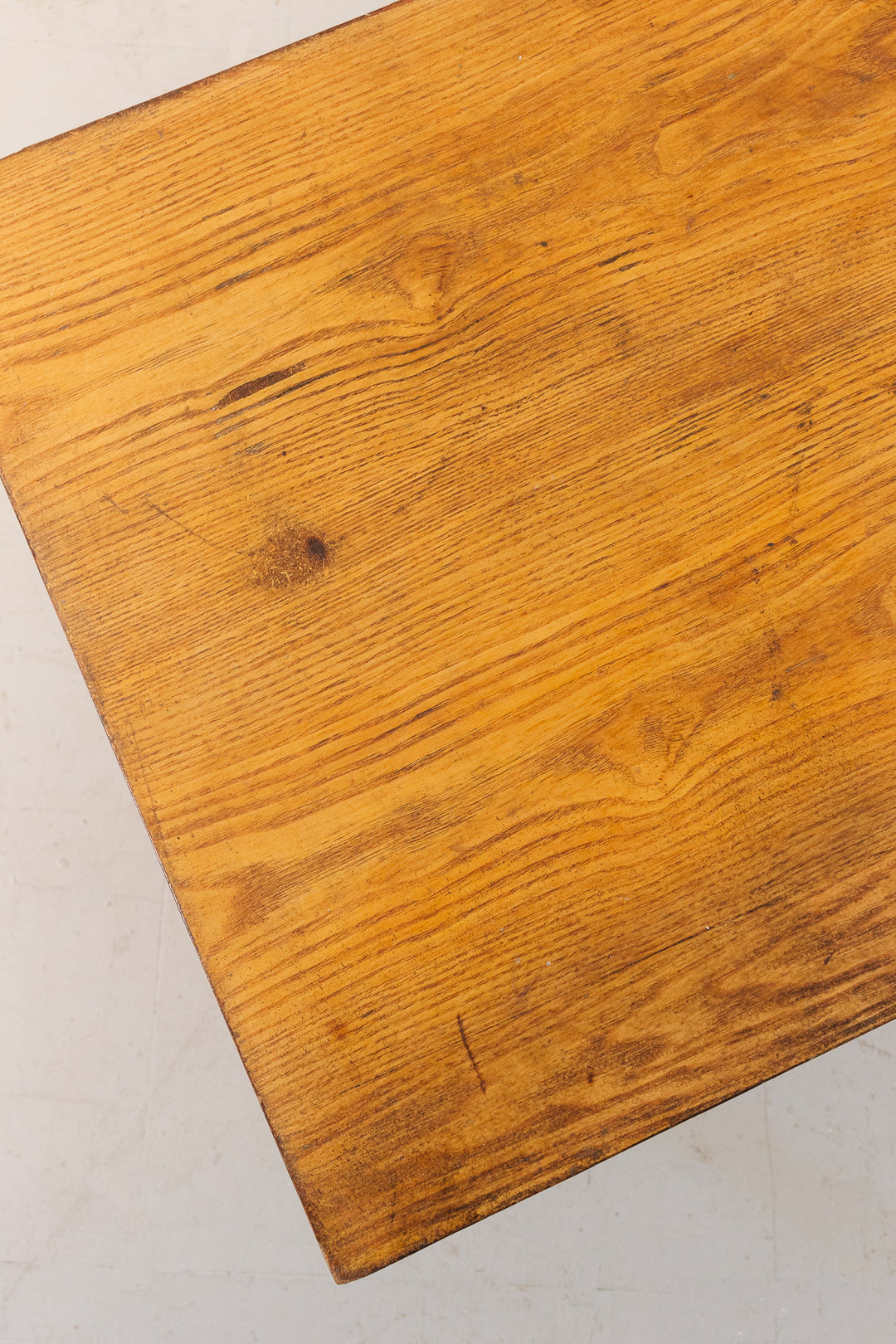 vintage french solid wood trestle coffee table