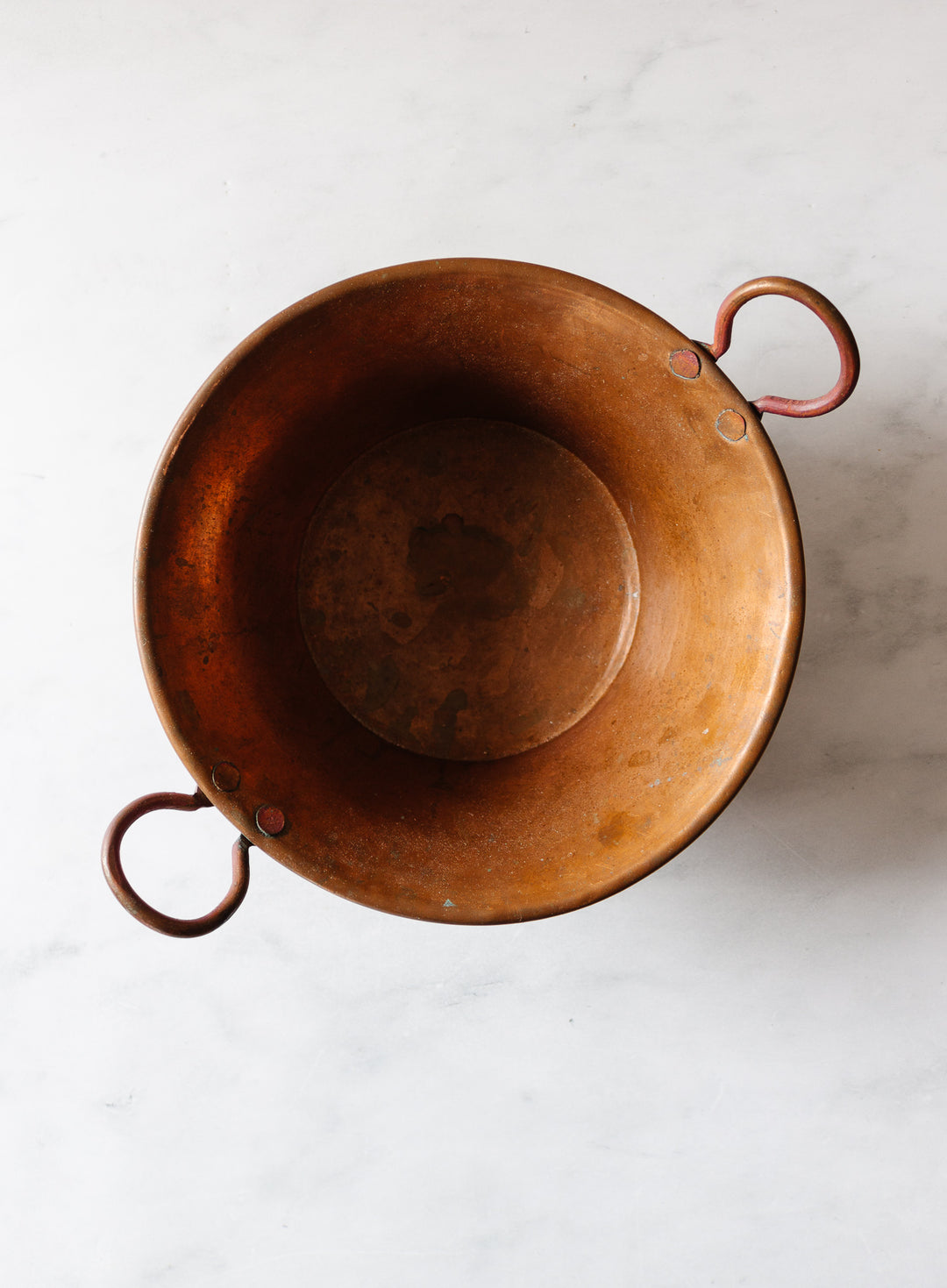 vintage French petite copper jam pot