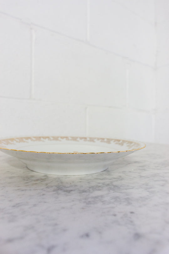 midcentury french limoges bird of paradise service, set of 41