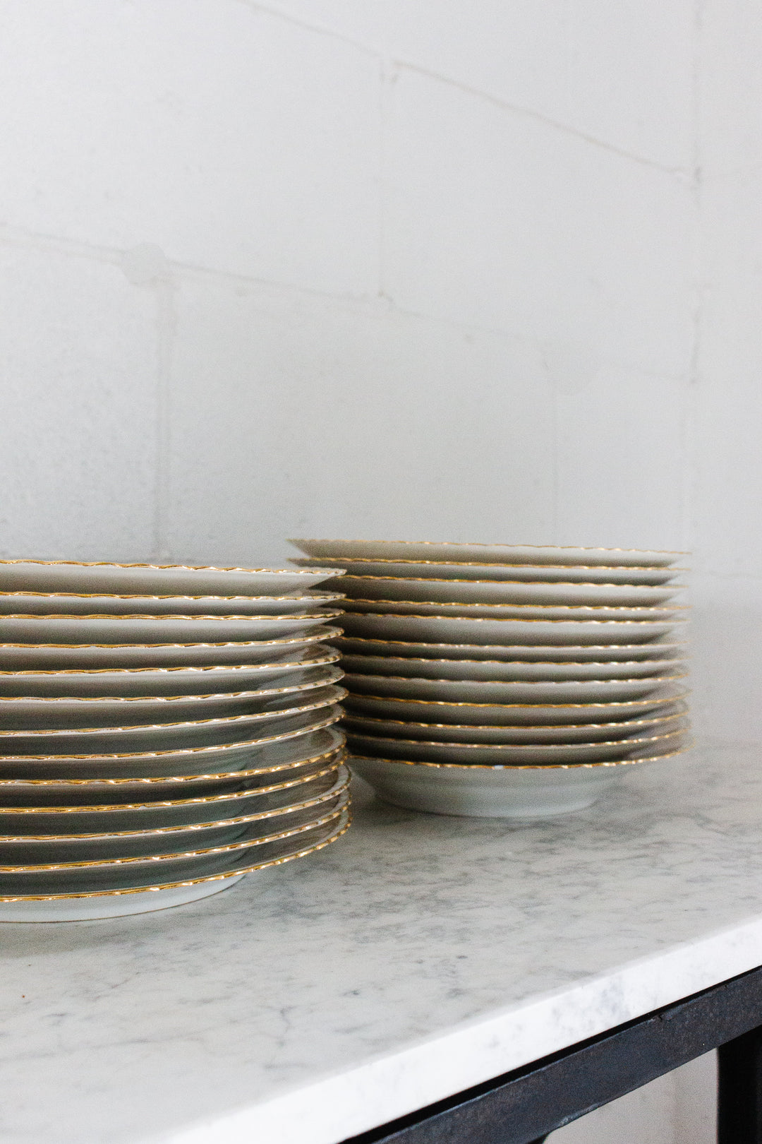 midcentury french limoges bird of paradise service, set of 41