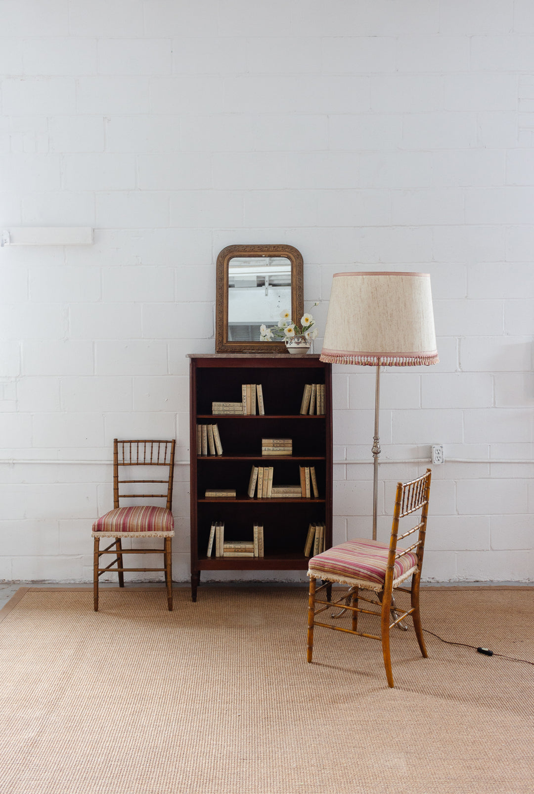 midcentury french Maison Baguès style tripod floor lamp