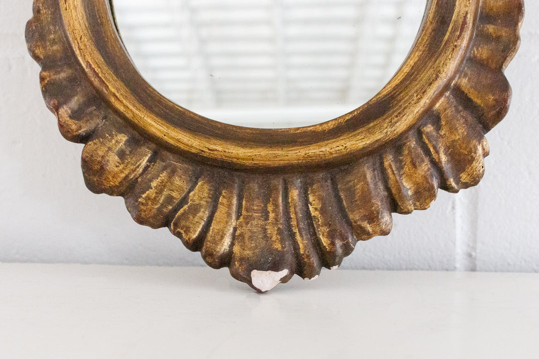 vintage Italian ornate florentine mirror