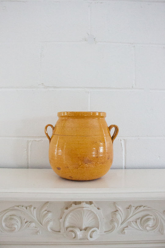 antique French Provençal confit pot