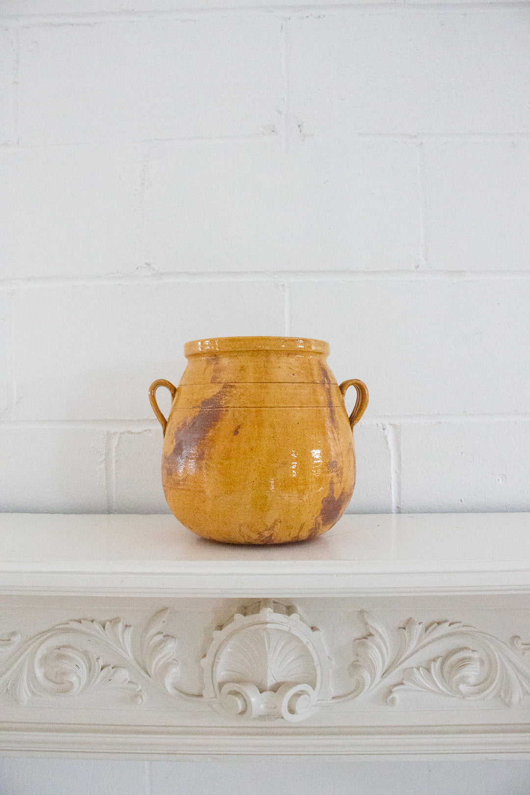 antique French Provençal confit pot