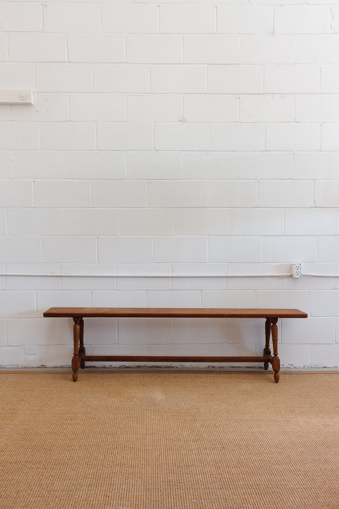 RESERVED- 19th century French walnut bench