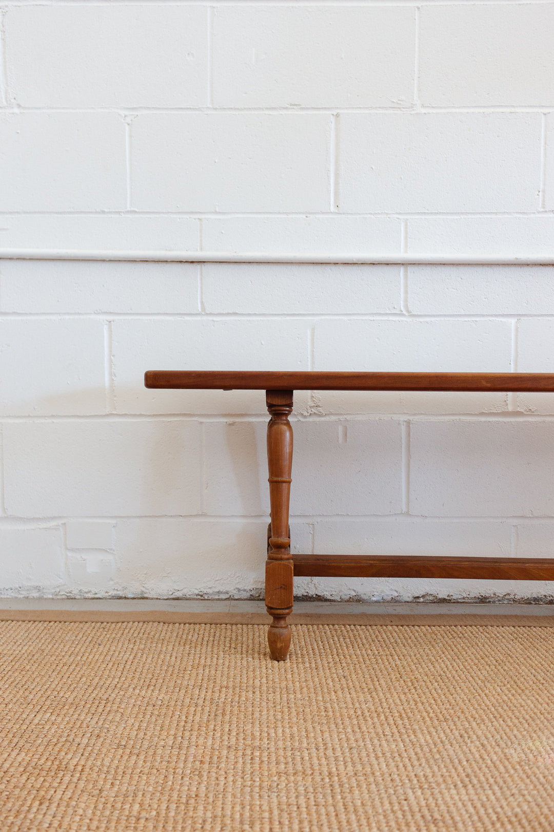 RESERVED- 19th century French walnut bench