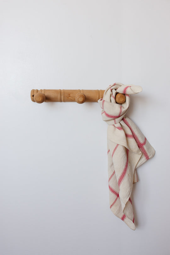 vintage french carved wood porte-manteau