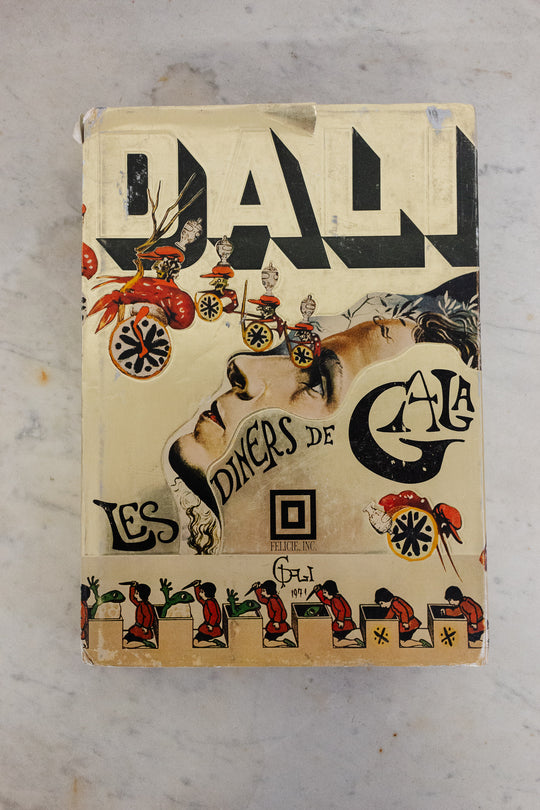rare 1st edition salvador dali vintage cook book "les dîners de gala"