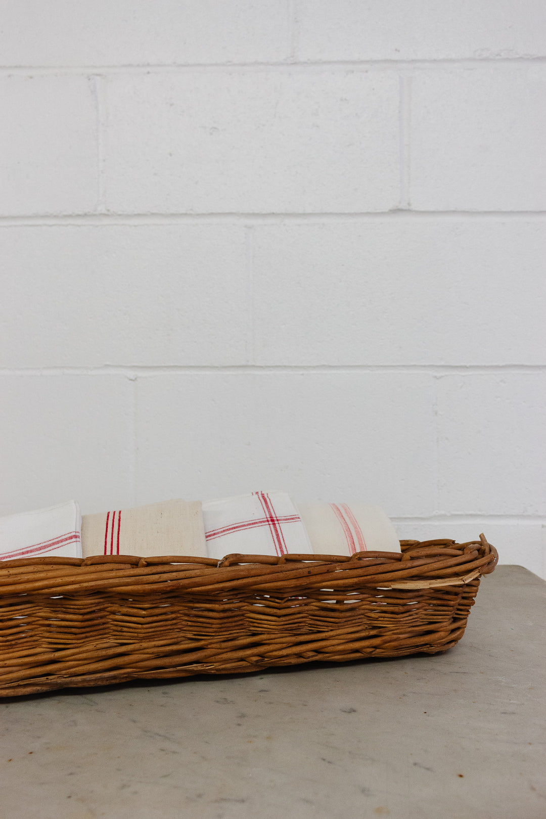 vintage french baguette basket