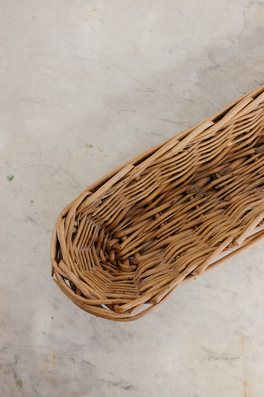 vintage french baguette basket