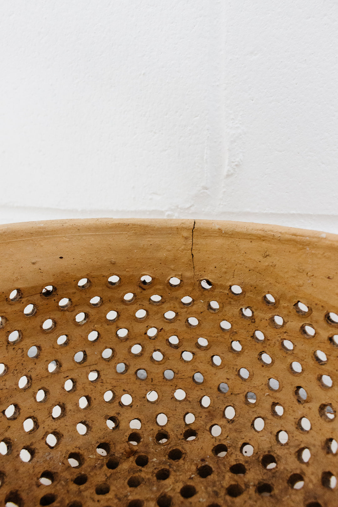 vintage French pottery basket