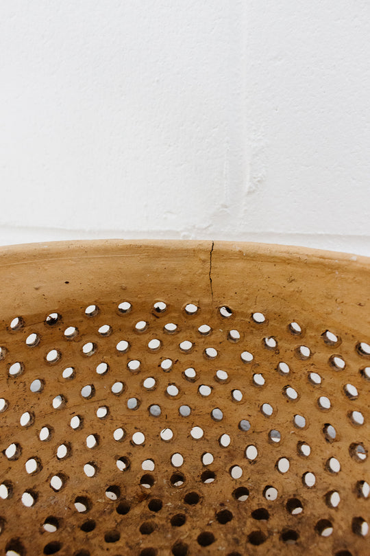 vintage French pottery basket