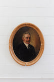 antique oval portrait of a gentleman
