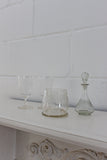 19th century french etched glass decanter set