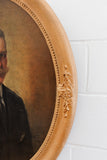 antique oval portrait of a gentleman