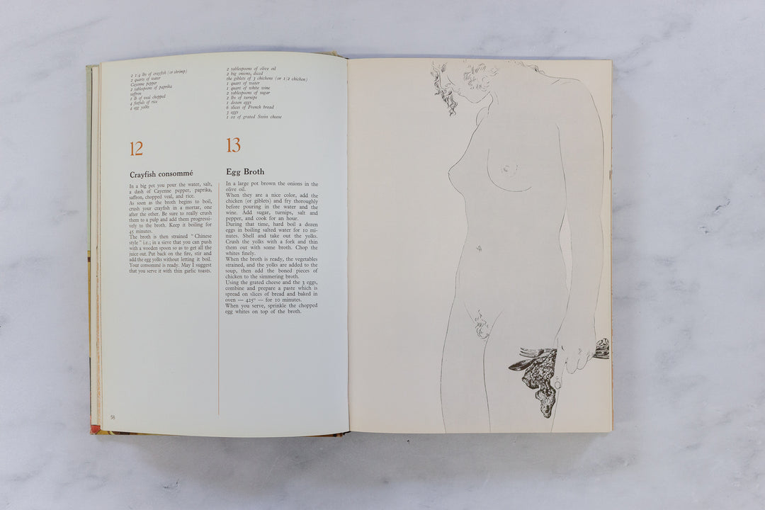rare 1st edition salvador dali vintage cook book "les dîners de gala"