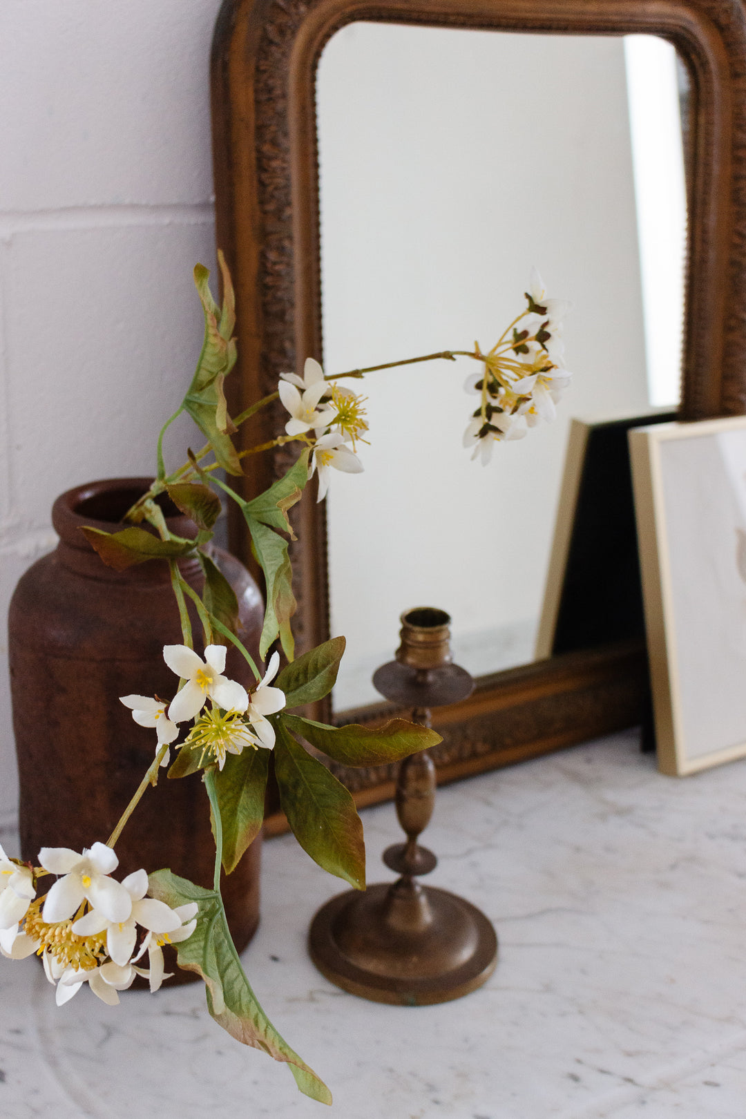 19th century french faux bamboo marble top vanity
