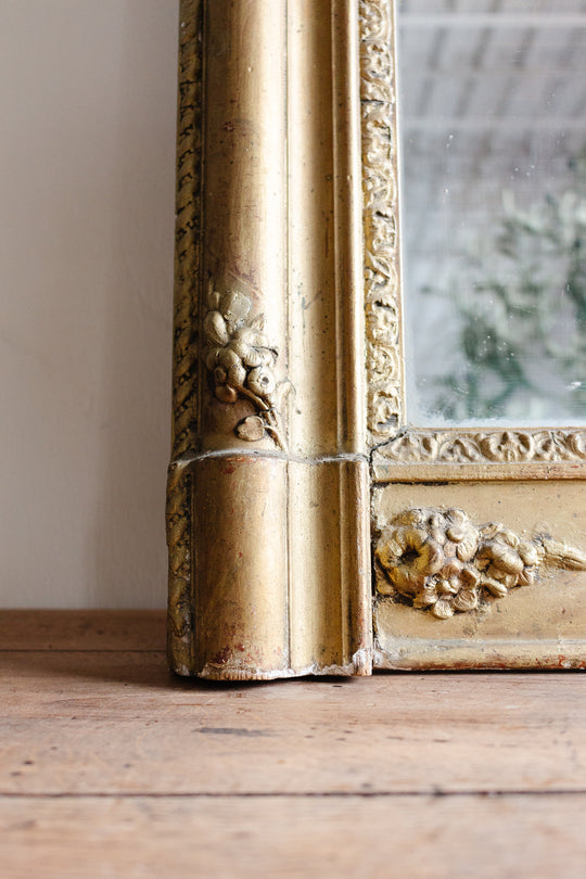 early 19th century French gilt overmantel mirror