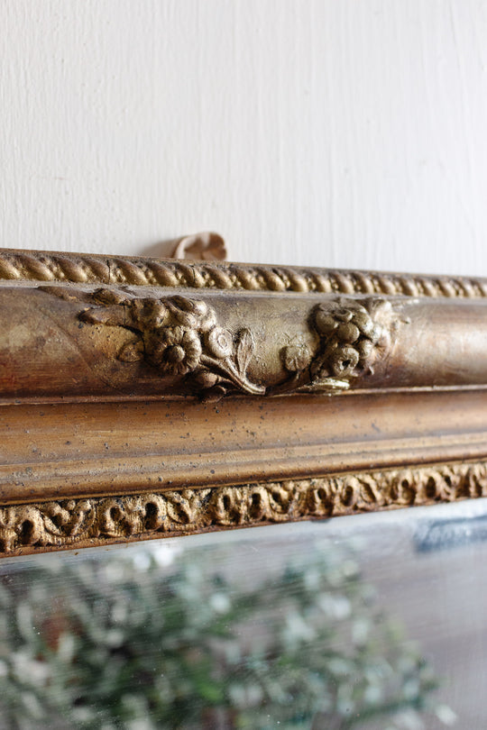 early 19th century French gilt overmantel mirror