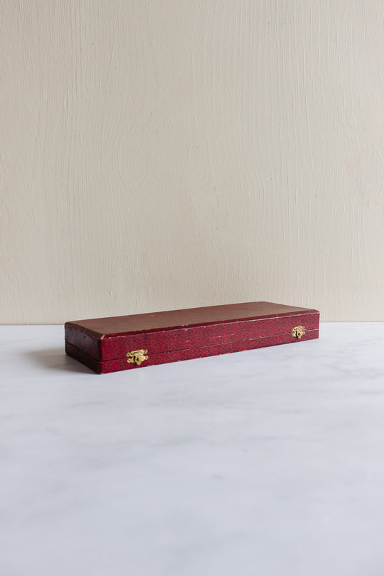 rare antique french horn & ebony serving set