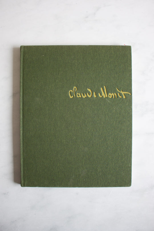 vintage art book "claude monet”