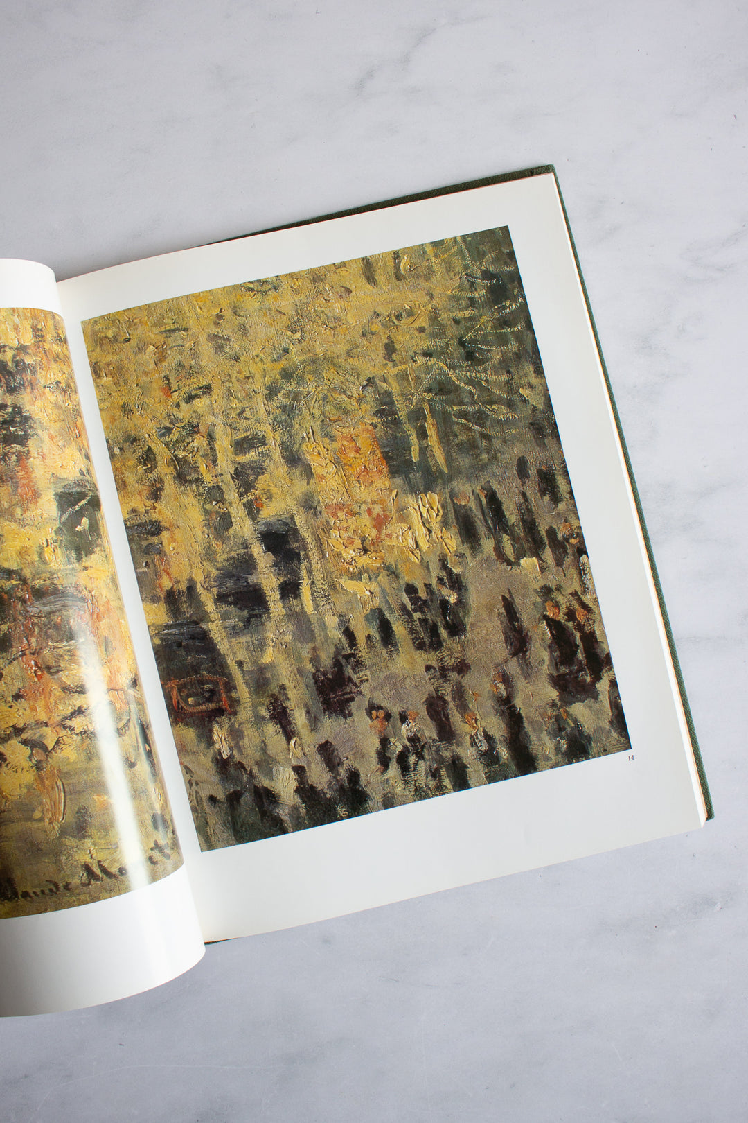 vintage art book "claude monet”