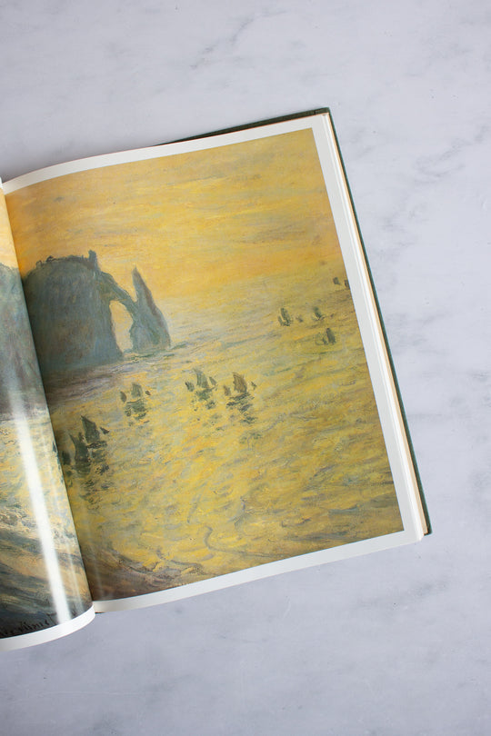 vintage art book "claude monet”