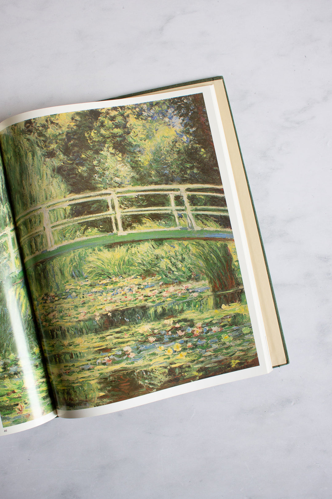 vintage art book "claude monet”