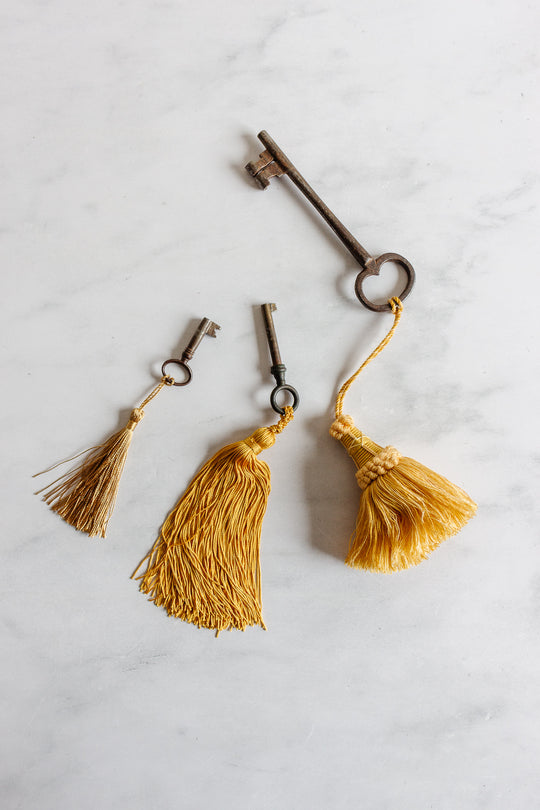 vintage french passementerie tassels