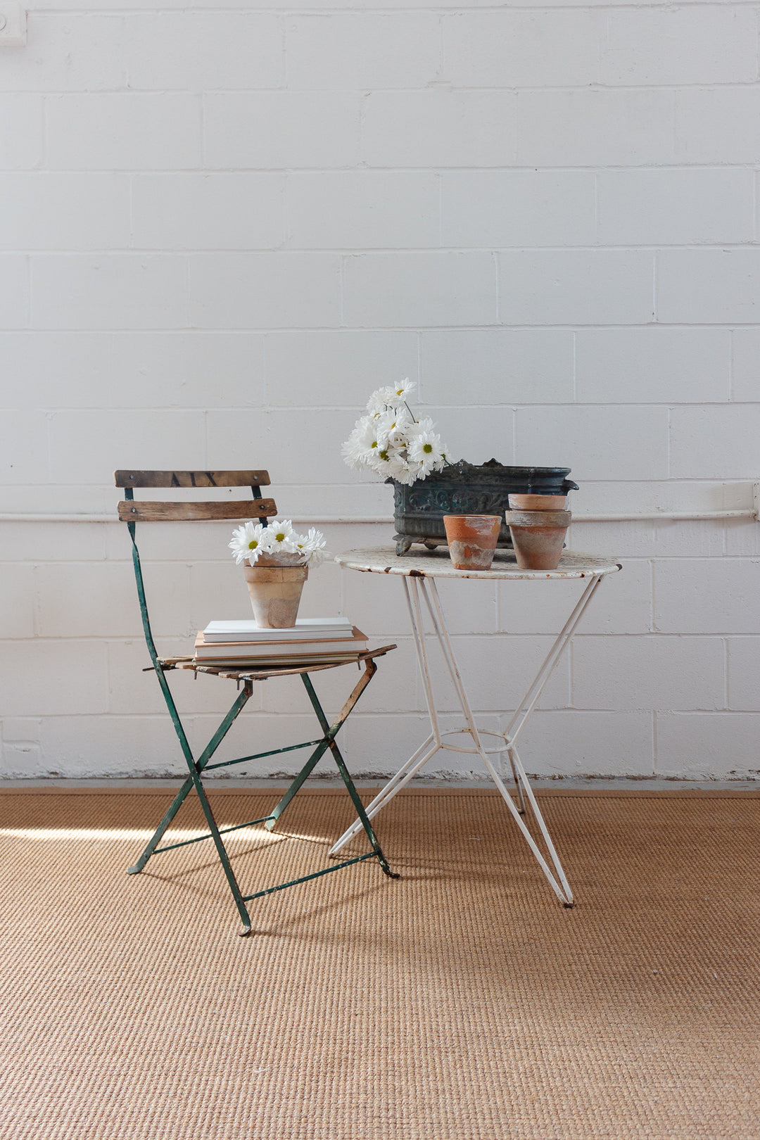 turn of the century french enamelled cast iron jardinière