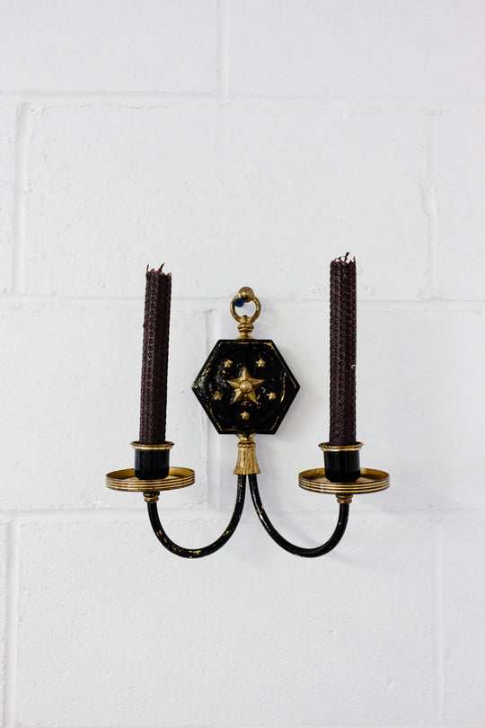 vintage french ship candle sconce