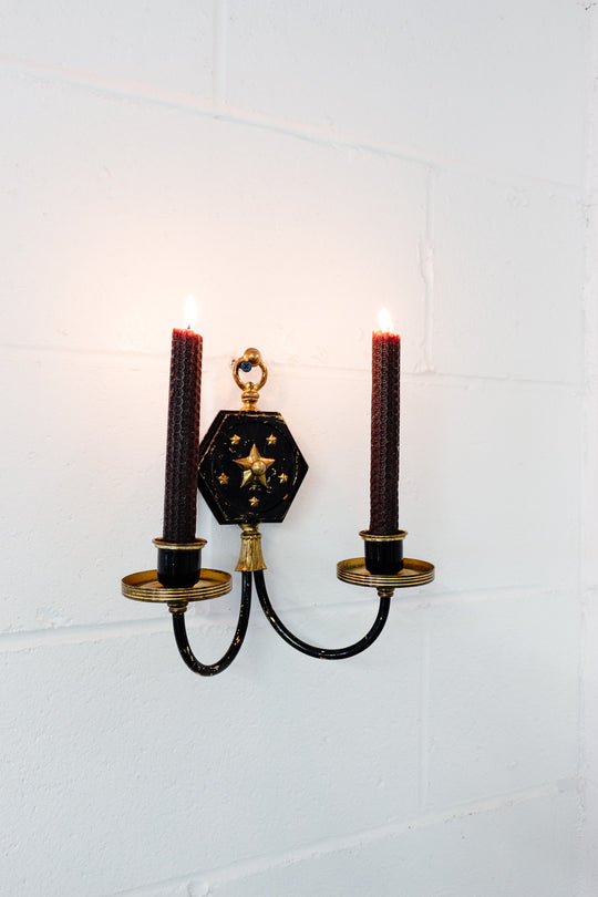 vintage french ship candle sconce