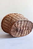 vintage french woven gathering basket