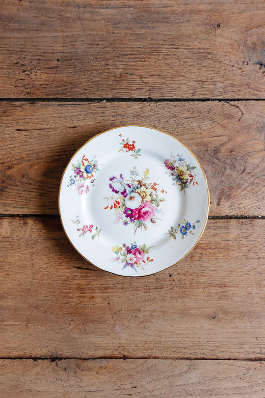 antique signed Hammersley "minuet" tea cups, set of three