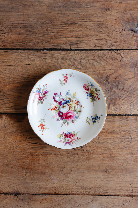 antique signed Hammersley "minuet" tea cups, set of three