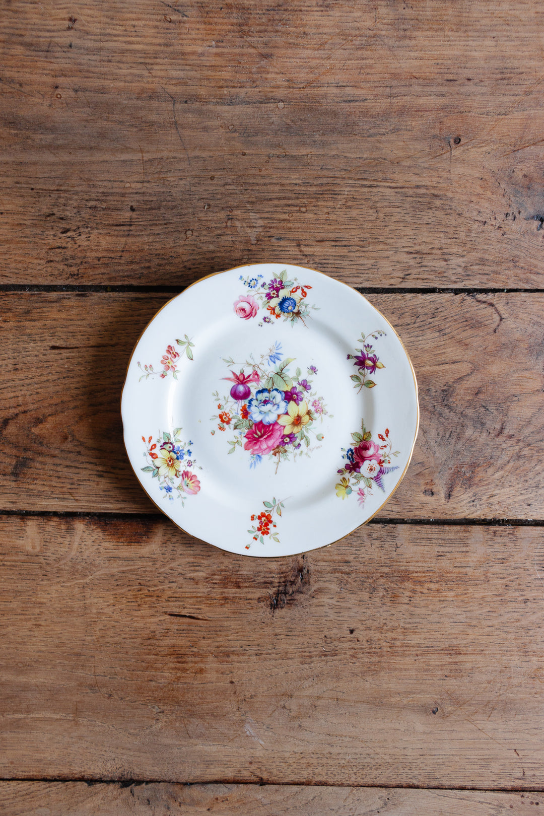 antique signed Hammersley "minuet" tea cups, set of three