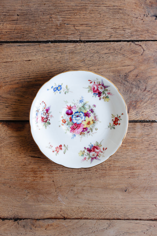 antique signed Hammersley "minuet" tea cups, set of three