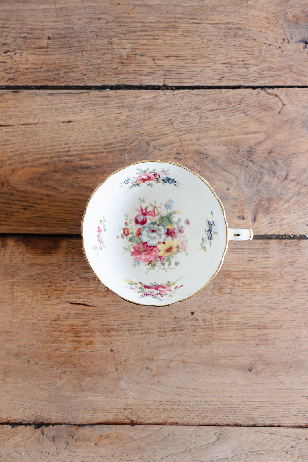 antique signed Hammersley "minuet" tea cups, set of three