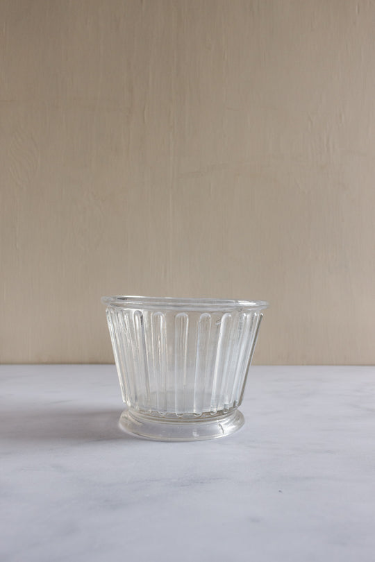 extra large antique french footed jam jar