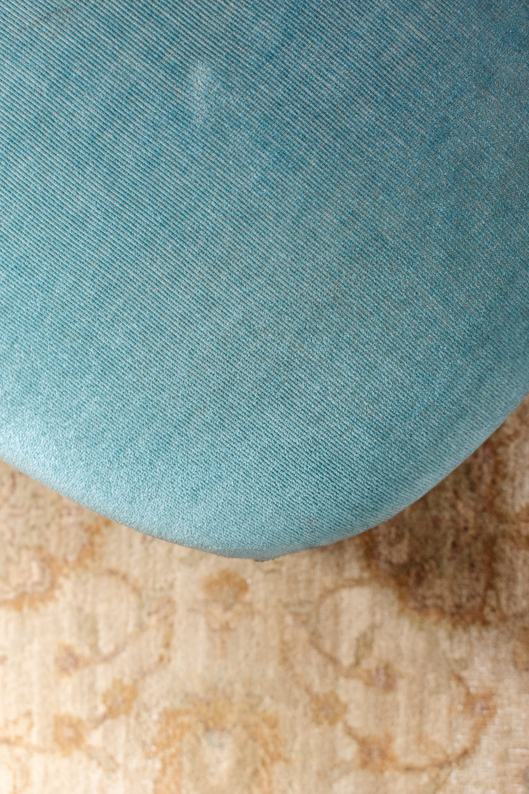 pair of vintage french "petite" velvet slipper chairs
