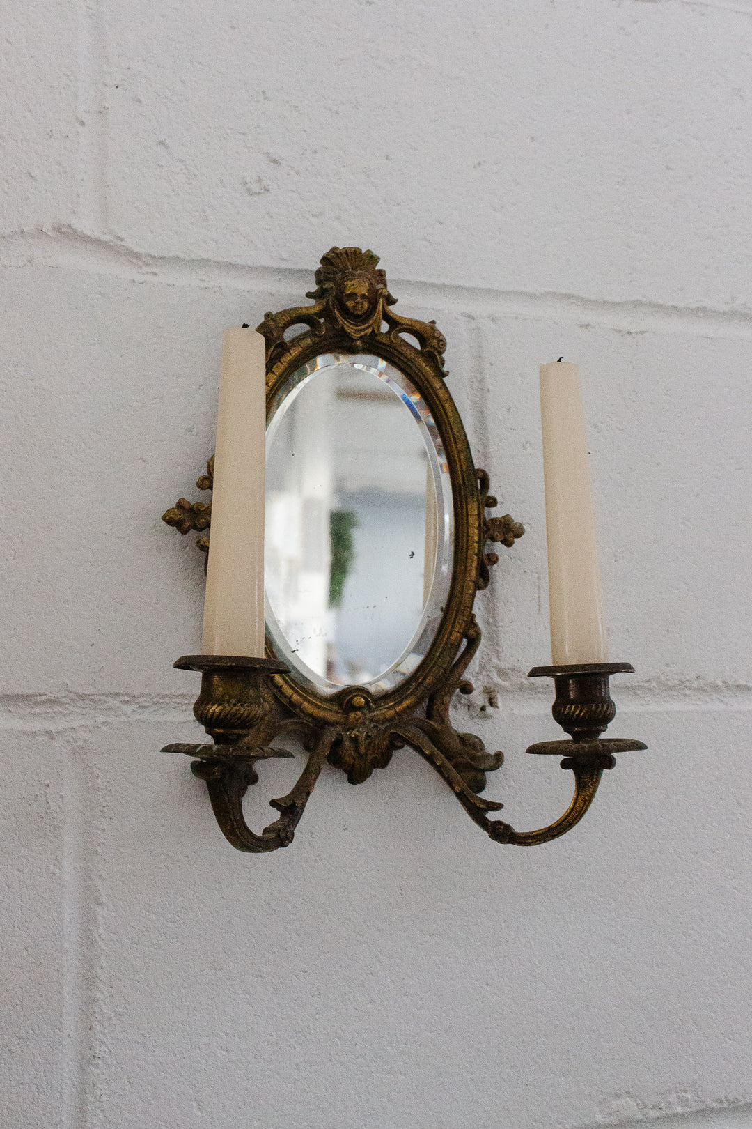 pair of 19th century french mirrored sconces