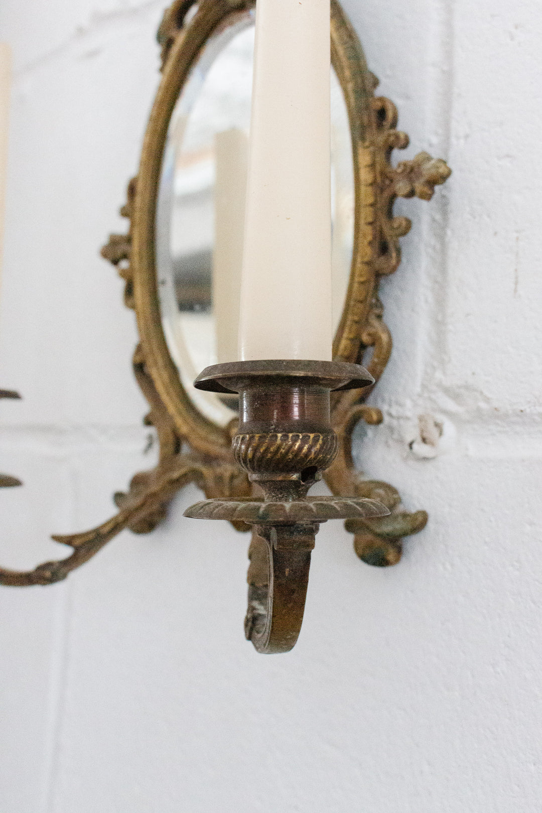 pair of 19th century french mirrored sconces