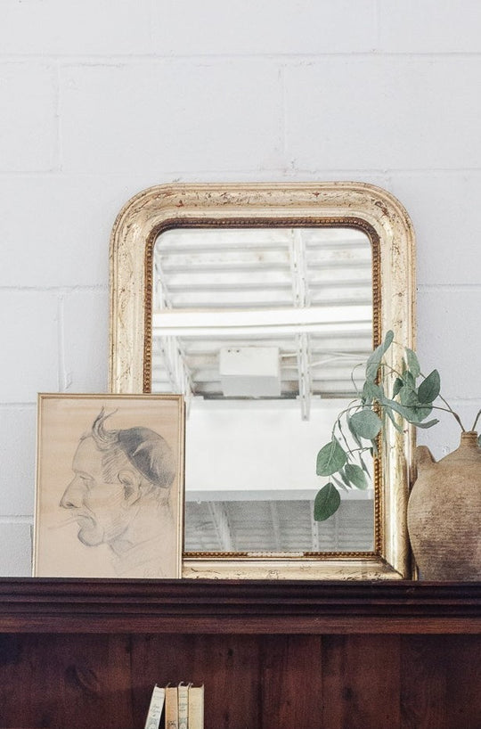 antique french louis philippe gold mirror
