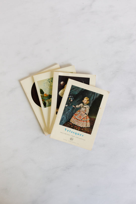 vintage art book set “little library of art”